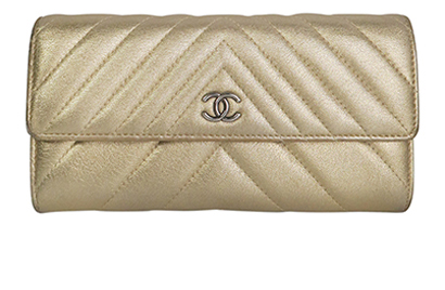 Chanel Chevron Wallet, front view